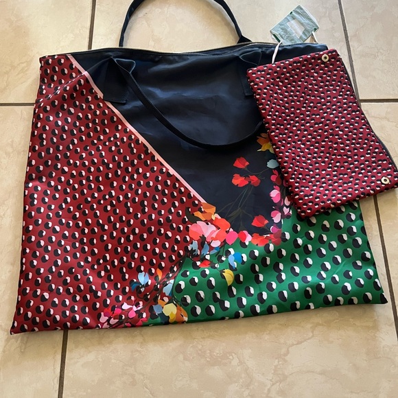 Ted Baker Black Floral Tote Bag - Picture 5 of 10